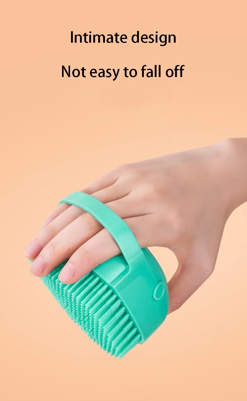 Picture of Kids & Women's Shower Buddy - Silicone Body Brush with Shampoo Dispenser, Handheld Massager for Exfoliating Bliss - Multicolor