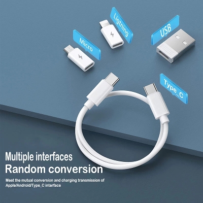 Picture of Portable Powerhouse: High-Capacity Storage Data Cable Set with Fast Charging - Android Compatible - Multicolor