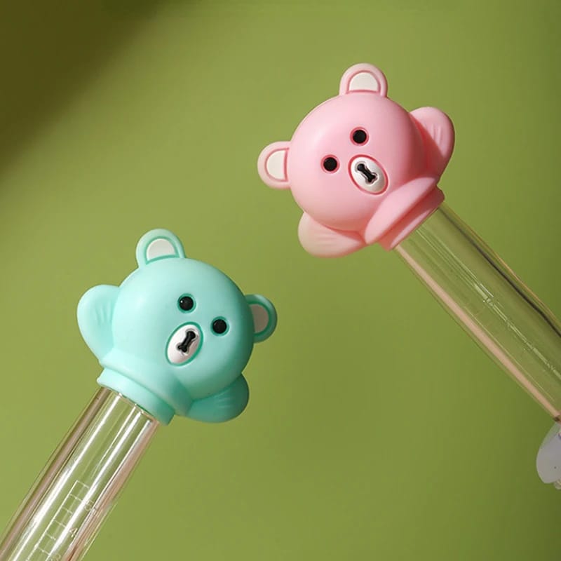 Picture of Infant Health in Style: Cartoon Bear Baby Dropper Feeder - Smart Medicine Dispensing Solution - Multicolor