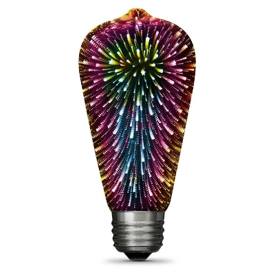 Picture of 3D Decorative LED Bulbs E27 4W ST64 (1PCS) - Multicolor
