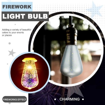 Picture of 3D Decorative LED Bulbs E27 4W ST64 (1PCS) - Multicolor