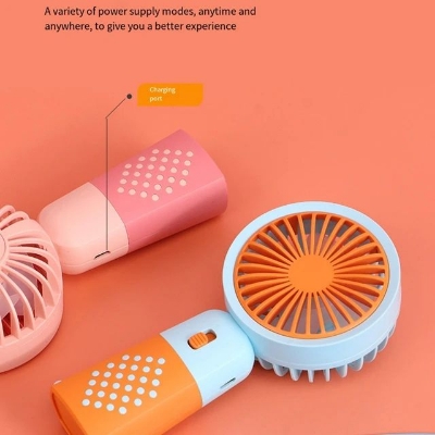 Picture of USB Charging Fan Portable Small Pocket Mini Handheld - Multicolor