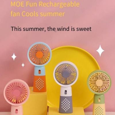 Picture of USB Charging Fan Portable Small Pocket Mini Handheld - Multicolor
