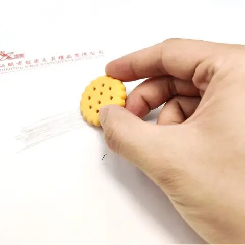 Picture of Creative 5-piece in-box cookie shape student gift stationery eraser set - Multicolor