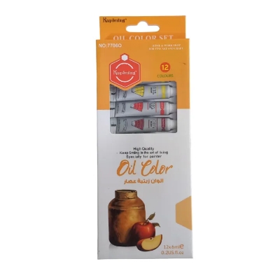 Picture of Acrylic - Oil - Glass - Water - Fabric - Color Paint Set - Pack Of 12x6ml - Multicolor