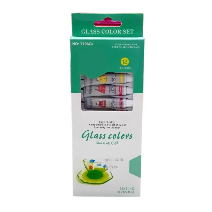 Picture of Acrylic - Oil - Glass - Water - Fabric - Color Paint Set - Pack Of 12x6ml - Multicolor
