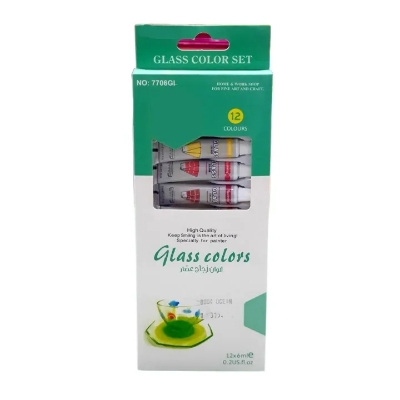 Picture of Acrylic - Oil - Glass - Water - Fabric - Color Paint Set - Pack Of 12x6ml - Multicolor
