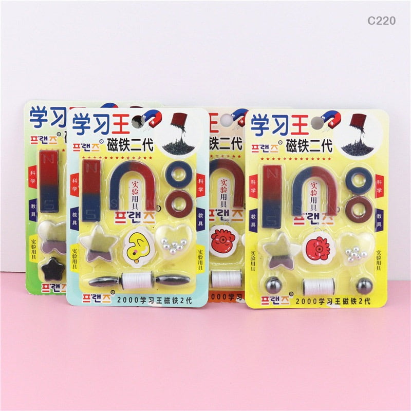 Picture of 10psc Special Learning Magnets Set for Science Experiments - Multicolor