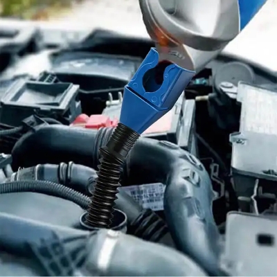 Picture of Oil Change Funnel Fast Clamp Oil Filter For Car Multipurpose Oil Transfer Tools For Kitchen Car Motorcycle Boats Portable - 