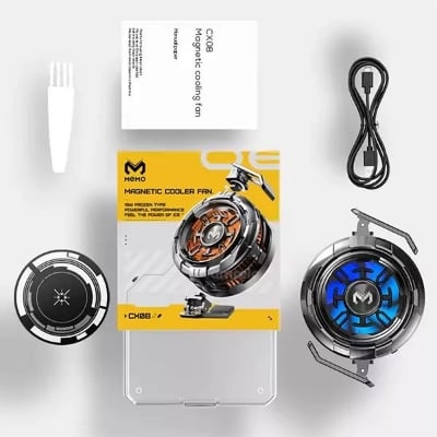 Picture of CX08 Mobile Phone Cooler Gaming Radiator | RGB Cooling Fan | Fast Heat Dissipation