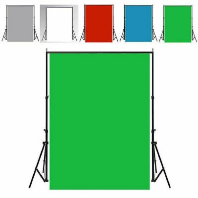 Picture of Green, Blue, Black, White Screen Backdrop Background for Photography 5FTx7FT without Stand