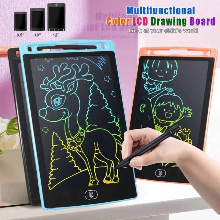 Picture of 8.5" LCD Writing Tablet Drawing Pad, Erasable E-writer, Office Writing Board, Digital Drawing Pad, Doodle Board -Black