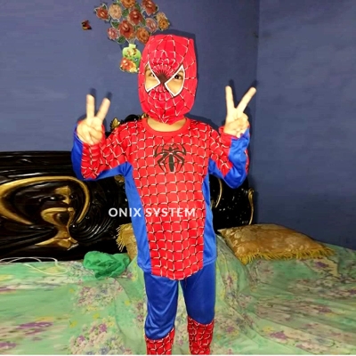 Picture of Spiderman Dress Costume For Kids Baby Dress - Multicolor