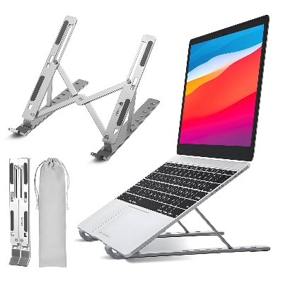 Picture of Laptop stand aluminum alloy adjustable multi-angle laptop stand 10-17 inch tablet notebook laptop stand
