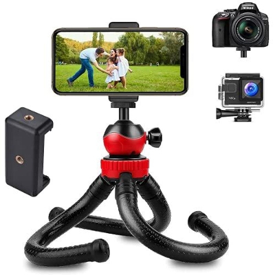 Picture of Portable Flexible Octopus Travel Tripod For Mobile & DSLR - Black