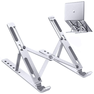 Picture of Laptop Stand Creative Folding Storage Bracket for 10-17 inch Tablets Notebook Laptop Quality Aluminum Alloy - Silver