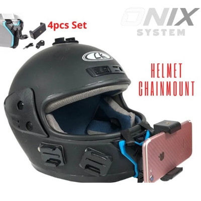 Picture of Motorcycle Helmet Chin Mobile Phone Holder Moto Dji Gopro Mountain Dog Action Camera Stand - Versatile  Helmet Camera & Mobile Mount for Riders