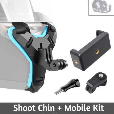Picture of Motorcycle Helmet Chin Mobile Phone Holder Moto Dji Gopro Mountain Action Camera Stand - Versatile Camera Mount for Bike Riders
