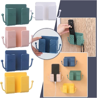 Picture of 1pcs Wall Mounted Mobile Phone Charging Stand and Multipurpose Storage Mobile Phone Holder Bracket
