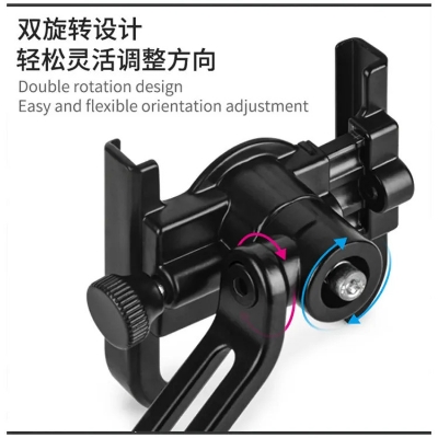Picture of 03-H2 High Quality Metal bike Mobile Holder Motorcycle Mobile Phone Bracket Mountain Bike Aluminum Alloy Mobile Phone Holder Mobile Stand - Black