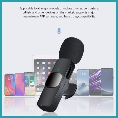 Picture of K8 Wireless Microphone Professional Lapel Lavalier Microphone Remove Noise For Type C Microphone