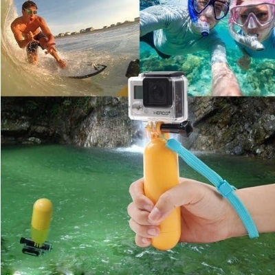 Picture of SHOOT for Gopro Float Bobber Hand Grip Mount For Go Pro Hero 8 7 5 Black h9 SJCAM SJ5000 SJ7 SJ6 Yi 4K Go Pro Accessory - Yellow