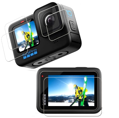 Picture of Tempered Glass Screen Lens Protector for GoPro Hero 9 /10/11/12 GoPro Screen & Lens Protector