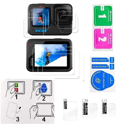 Picture of Tempered Glass Screen Lens Protector for GoPro Hero 9 /10/11/12 GoPro Screen & Lens Protector