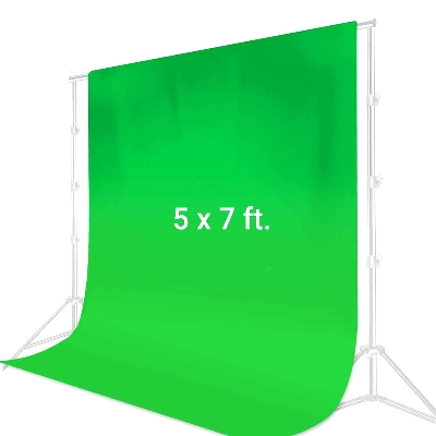 Picture of Green Screen 5x7 feet Backdrop Background For Photography without stand 5x7 ft Background, perfect for television, video production green background - Green