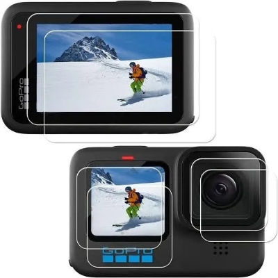 Picture of GoPro hero Screen Protector 12/11/10/9 Lens & Screen Glass protector full set gopro accessories - CLEAR