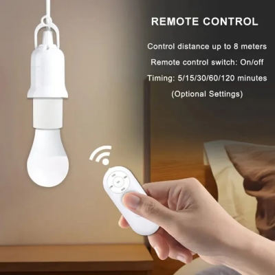 Picture of Wireless Remote Control Lamp Light Holder Easy Plug & Play Light Control