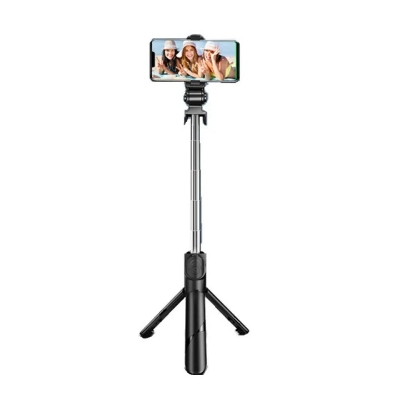 Picture of Stand XT-02/ Aluminium Alloy Bluetooth Remote Control Selfie Stick - Black