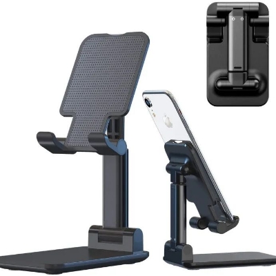 Picture of Foldable Adjustable Stand Holder for Smartphone - White - T1-Black