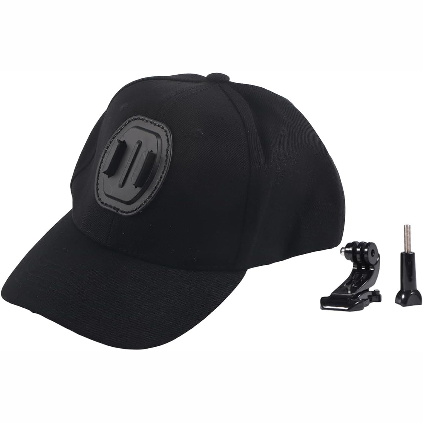 Picture of GoPro Hat Mount – Adjustable Cap Camera Holder with J Hook | Hands-Free Use - Black