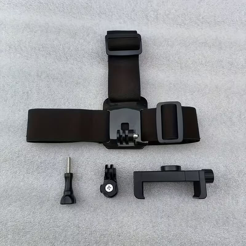 Picture of Adjustable Head-mounted Phone Camera Fixed Stand First Person Viewing Angle Shooting Video Camera Live - Black