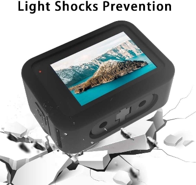 Picture of Silicone Protective Case for GoPro Hero 13, 12, 11, 10, 9 Black | Soft Rubber Cover with Lanyard - Black