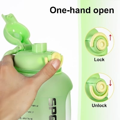 Picture of ProX Large Capacity High Quality Plastic Water Bottle -Green-2600ml