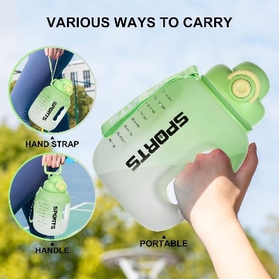 Picture of ProX Large Capacity High Quality Plastic Water Bottle -Green-2600ml