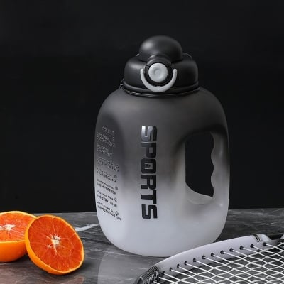 Picture of ProX Large Capacity High Quality Plastic Water Bottle -Black-2600ml