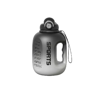Picture of ProX Large Capacity High Quality Plastic Water Bottle -Black-2600ml