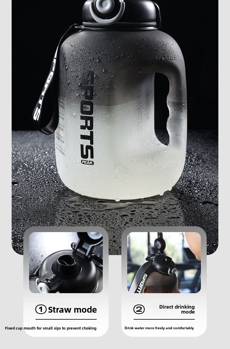 Picture of ProX Large Capacity High Quality Plastic Water Bottle -Black-2600ml