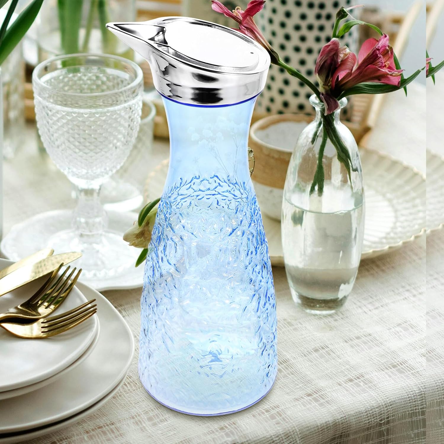 Picture of 1000ml High Quality Water Bottle/Juice Pitcher-Blue