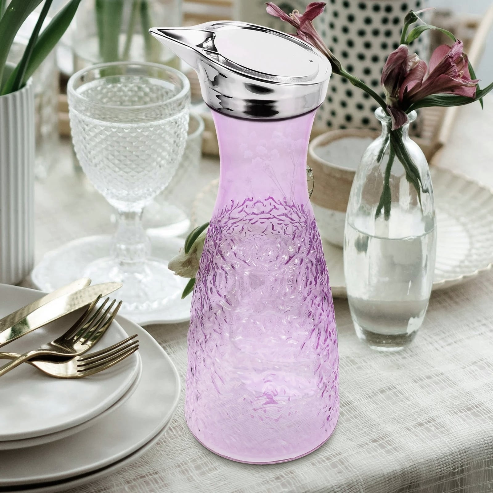 Picture of 1000ml High Quality Water Bottle/Juice Pitcher-Purple