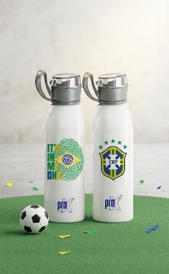 Picture of 500ml World Cup Edition Single Layer SS Non-Thermal Water Bottle -Brazil