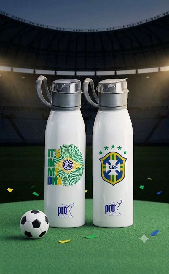Picture of 500ml World Cup Edition Single Layer SS Non-Thermal Water Bottle -Brazil