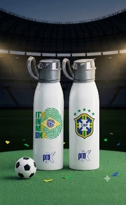 Picture of 500ml World Cup Edition Single Layer SS Non-Thermal Water Bottle -Brazil
