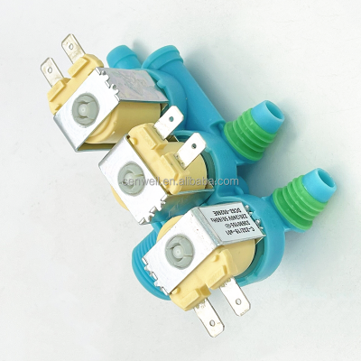 Picture of washing machine water inlet valve, water inlet valve, washing machine Solenoid Valve three-way 220V AC