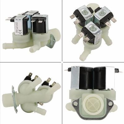 washing machine water inlet valve, water inlet valve, washing macheine.Solenoid Valve. three-way 220V AC