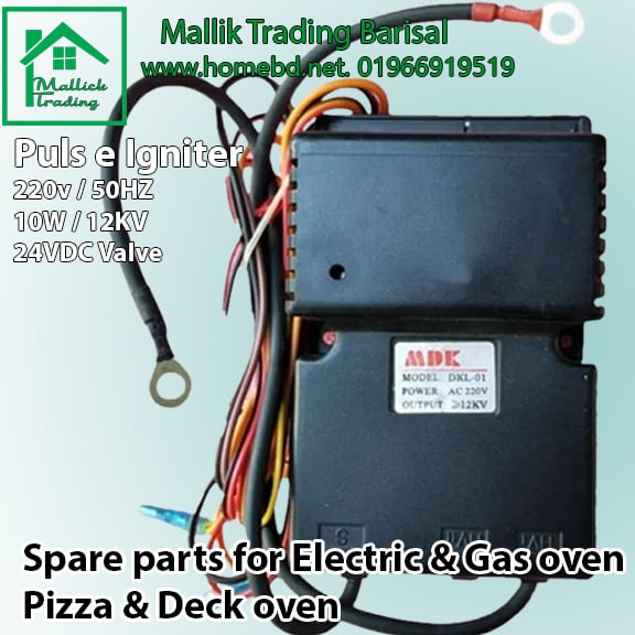 Electric Pulse Sparker Igniter. Gas Oven Pulse Ignition Controller. Pizza oven, Deck oven, Gas Oven, Gas Oven Stove Cooker and Fryer. Universal. White for Gas Stove and Oven Ignition Card Box Piezo Ignitor Part Circuit.