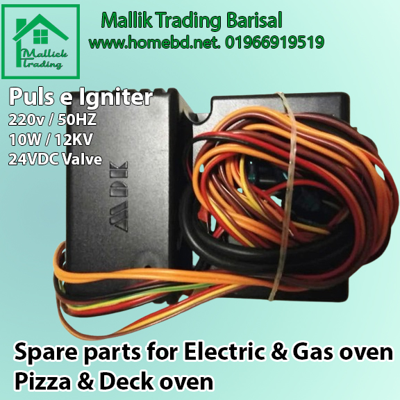Electric Pulse Sparker Igniter. Gas Oven Pulse Ignition Controller. Pizza oven, Deck oven, Gas Oven, Gas Oven Stove Cooker and Fryer. Universal. White for Gas Stove and Oven Ignition Card Box Piezo Ignitor Part Circuit.